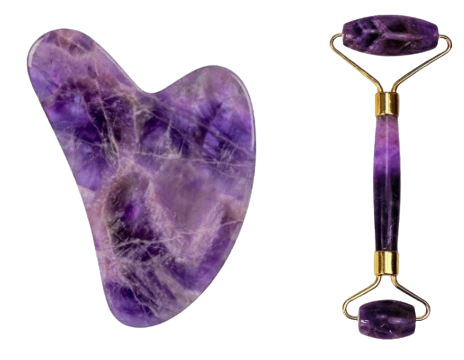 Amethyst Roller & Gua Sha Set